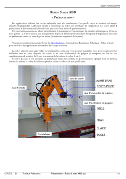 Robot 5 axes ABB