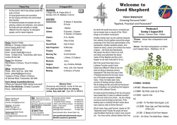 Jesus has compassion and feeds us 3 August 2014