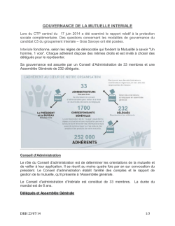 Gouvernance interiale