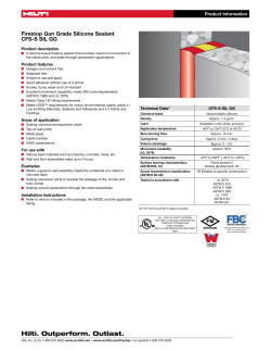 PDFProduct Data Sheet for CFS-S SIL GG Firestop Silicone