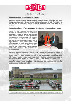 JAGUAR HERITAGE NEWS - French Jaguar driver club