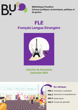 Français Langue Etrangere (FLE)