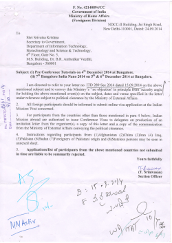 Download Clearance from Ministry of Home Affairs