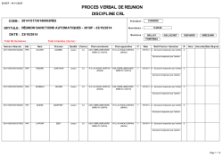 discipline crl proces verbal de reunion