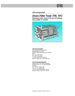 Drum Filters type TFB/TFC