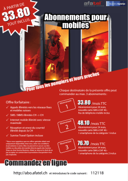 Info abonnements pour mobiles