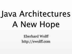 Eberhard Wolff http://ewolff.com