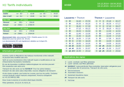 Tarifs des abonnements (PDF)
