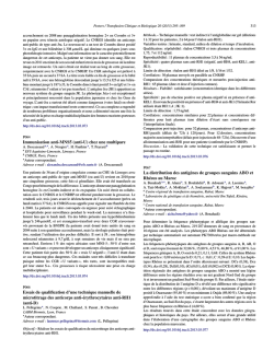 Immunisation anti-MNS5 (anti-U) chez une