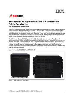 IBM System Storage SAN768B-2 and SAN384B-2