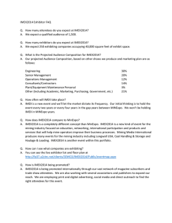 IMEX2014 Exhibitor FAQ Q. How many attendees do you expect at