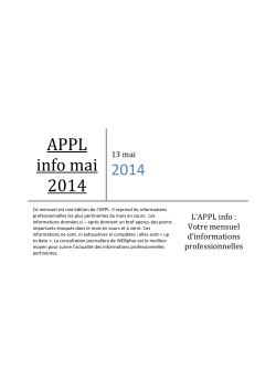 APPL info mai 2014