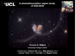 A Photodissociation Region study of NGC 4038", Thomas Bisbas