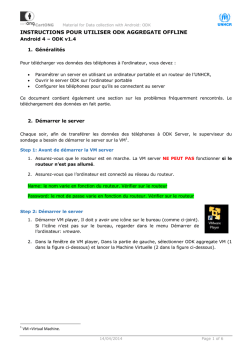 instructions pour utiliser odk aggregate offline