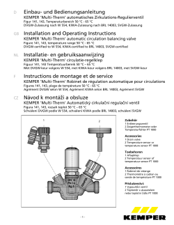 Einbau- und Bedienungsanleitung GB Installation and Operating