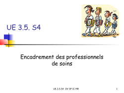 UE 3.5. S4 - ifsi du chu de nice 2012-2015