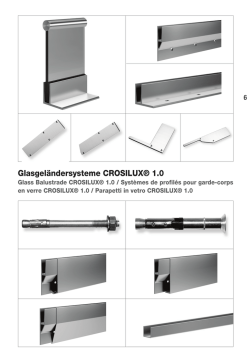 Glasgel&auml;ndersysteme CROSILUX&reg; 1.0