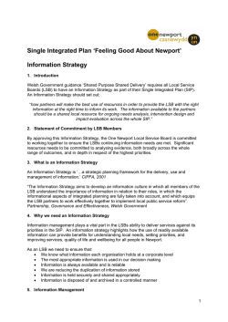 Information Strategy - One Newport