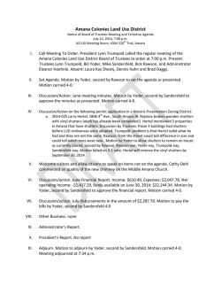 July 2014 minutes - Amana Colonies Land Use District