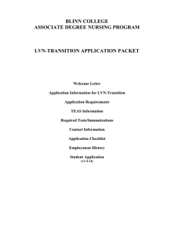 LVN-T Application Packet