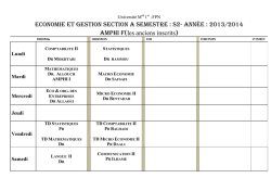 ECONOMIE ET GESTION SECTION A SEMESTRE : S2