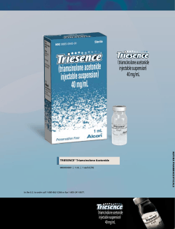 TRIESENCE® Triamcinolone Acetonide