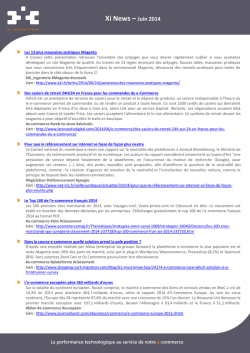 Xi News – Juin 2014