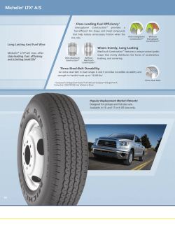 Michelin® LTX® A/S Tire Specifications
