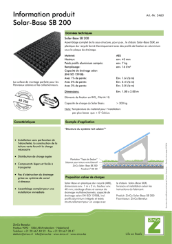 Fiche Technique Solar-Base SB 200