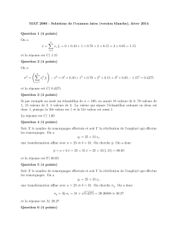 Solutions examen Intra MAT2080 (Hiver 2014)