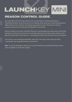Launchkey Mini Reason guide