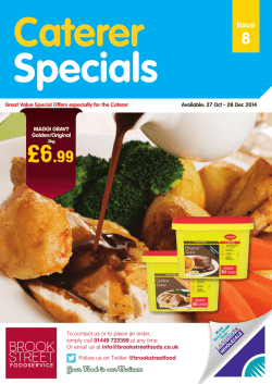downloaded here - Brook Street Foodservice