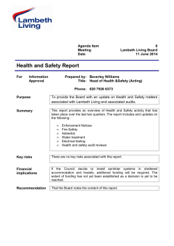 Health and Safety Report