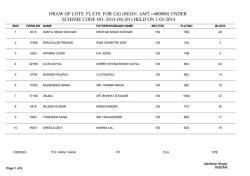 draw of lots flats for lig (regn. amt.=400000) under scheme code no.