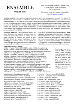 Feuille sp&eacute;cifique AAC Bulletin 10
