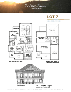 Download Plans - Sendero Canyon