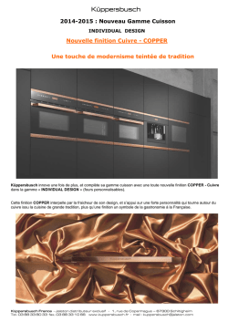 Dossier COPPER nouveau fours kup 2014
