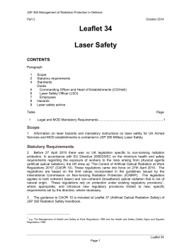 JSP 392 - Leaflet 34