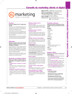Guide Marketing conseils et partenaires