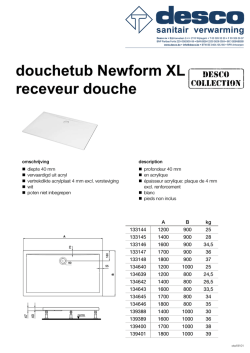 douchetub Newform XL receveur douche