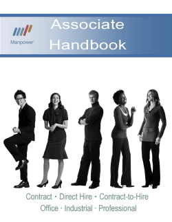 Manpower Associate Handbook LOC