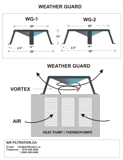 AIR WEATHER GUARD VORTEX WEATHER GUARD WG-1
