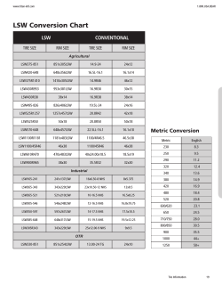 lsw conversion chart