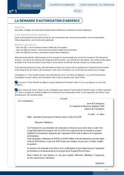 Fiche-outil n&deg; 1 - Fongecif Ile de France