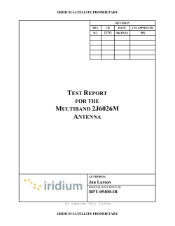 test report for the multiband 2j6026m antenna - 2J