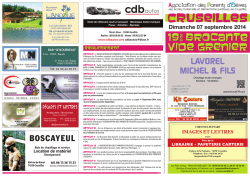 Dimanche&Ecirc; 07&Ecirc; septembre&Ecirc; 2014