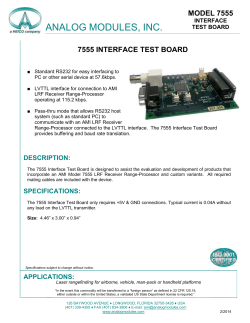 Model 7555 Interface Test Board