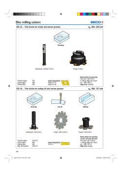 Disc milling cutters
