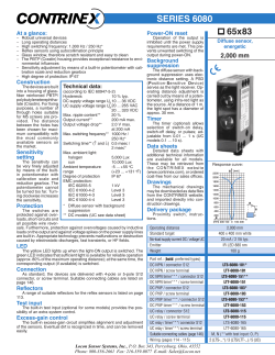 Data Sheets / PDF - Locon Sensor Systems Inc.