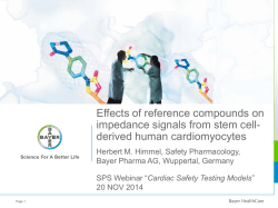 impedance-based signals - Safety Pharmacology Society